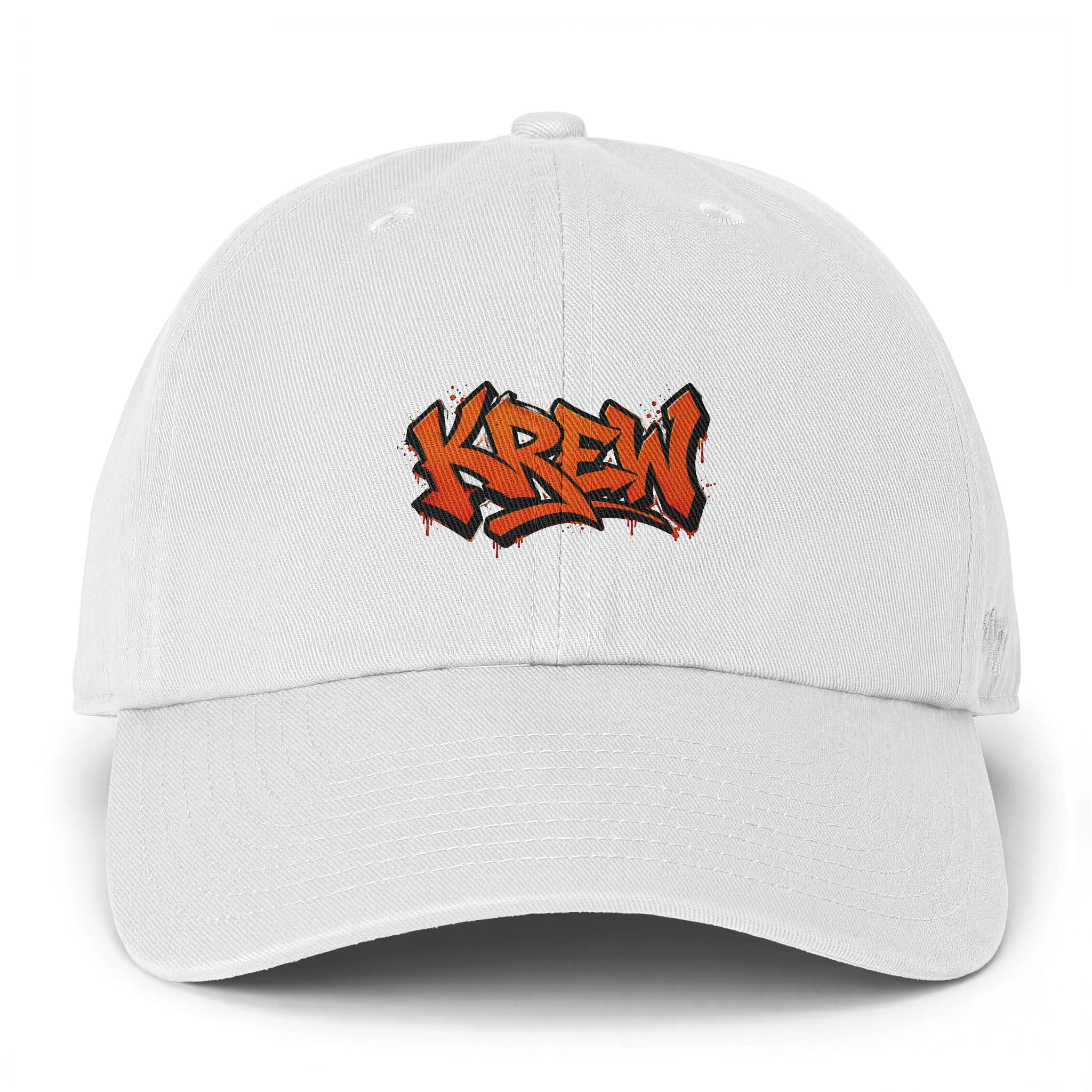 Krew Graffiti Baseball Cap – Street Style “KREW” Embroidered Hat